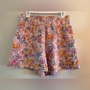 H&M Linen Blend Floral Shorts